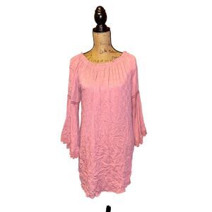 NWT Cato Est. 1946 Pink Size M Dress 3/4 Bell Sleeves